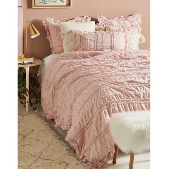 Anthropologie Corded Duvet Cover King - Picture 1 of 5